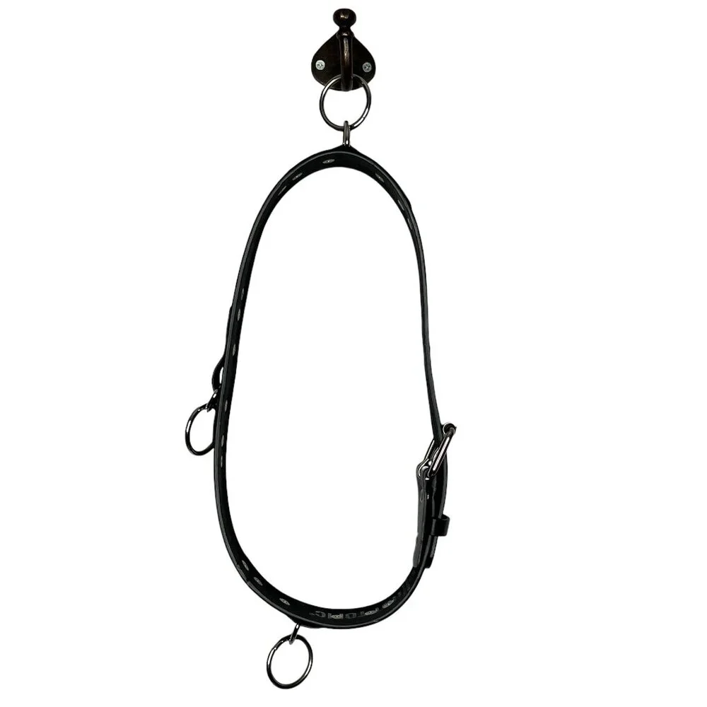 Hot Topic Men's 28 30 Black O-Ring Belt Punk Gothic‎ Bonded Leather Vintage Y2K